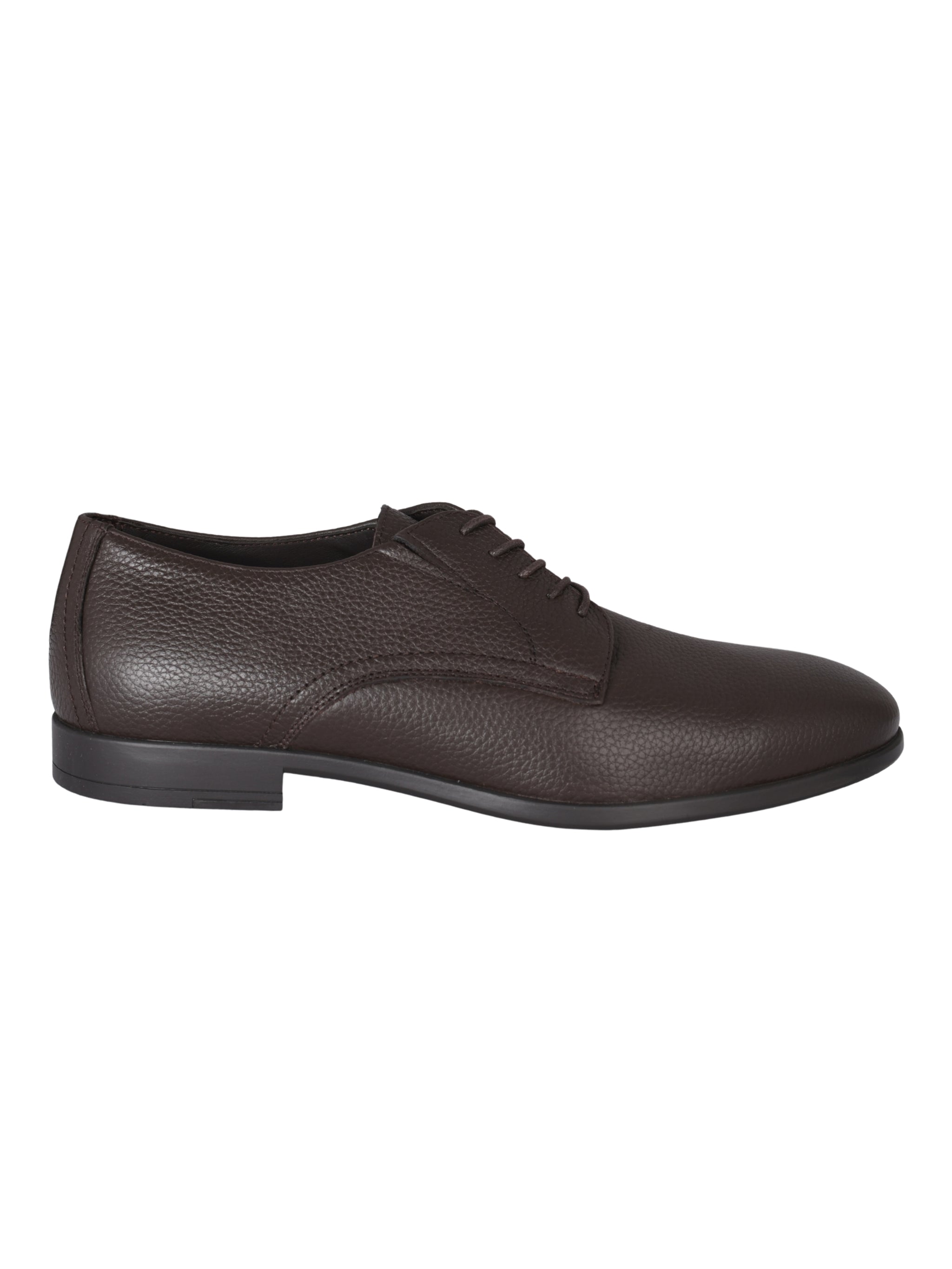 Lace up tumb.leat. dark brown
