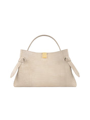 GYOZA COWHIDE LEATHER EMBOSSED LIZARD