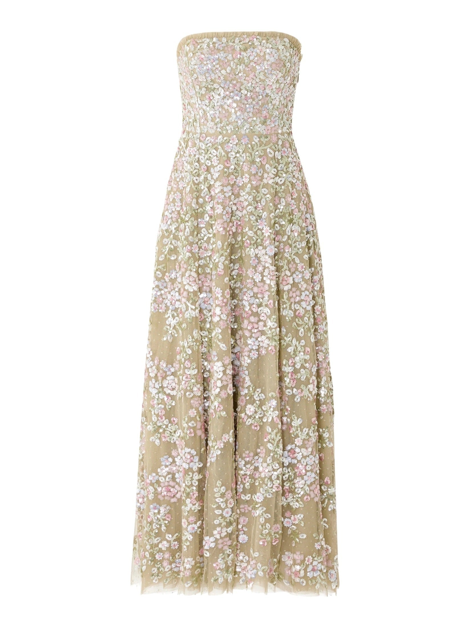 Dream garland strapless gown