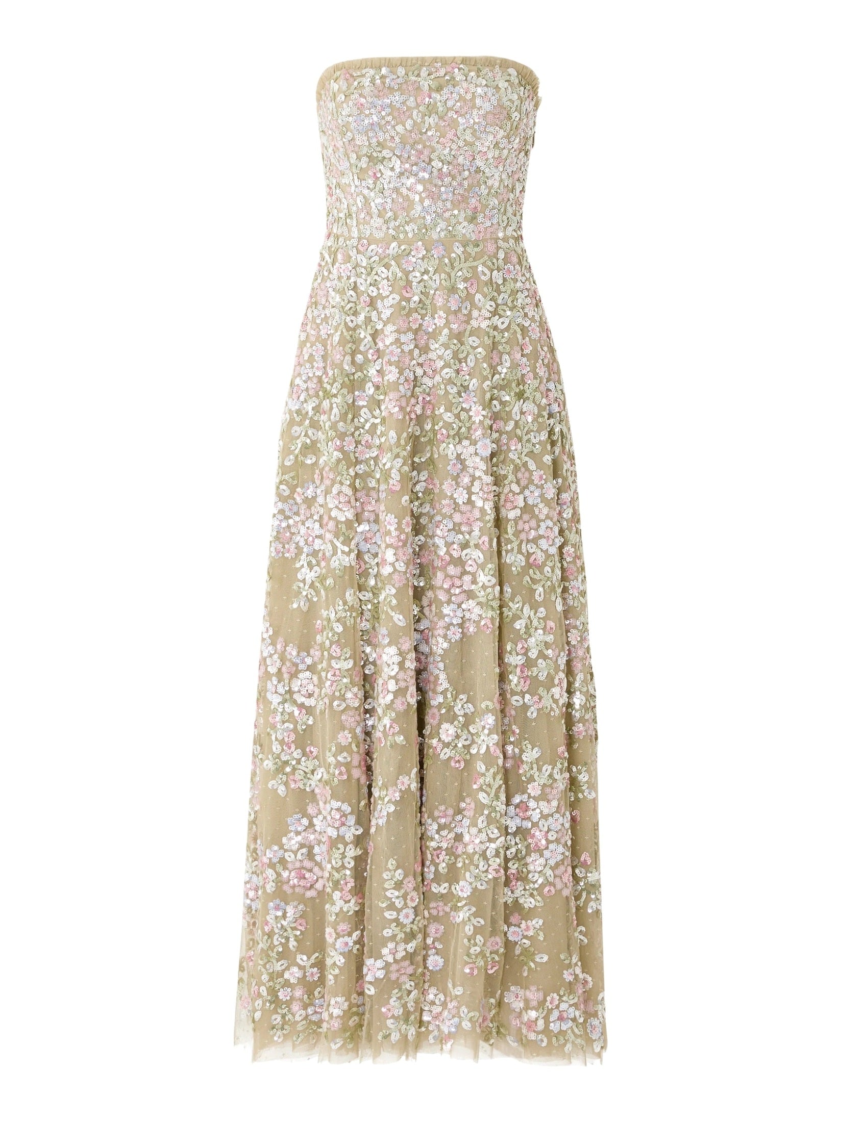 Dream garland strapless gown