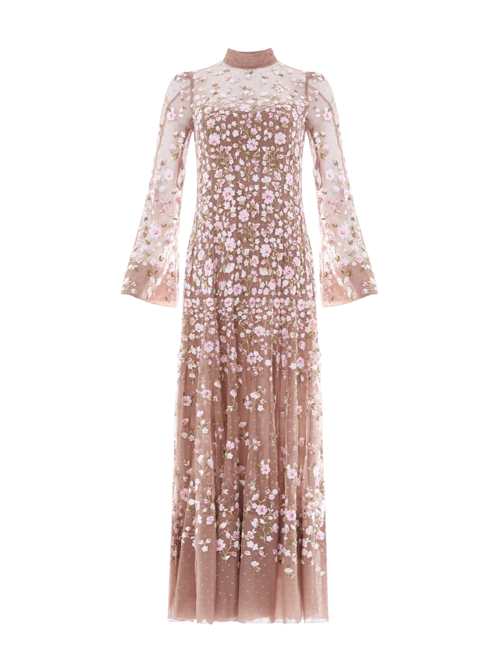 SYLVIA ROSE LONG SLEEVE ANKLE GOWN