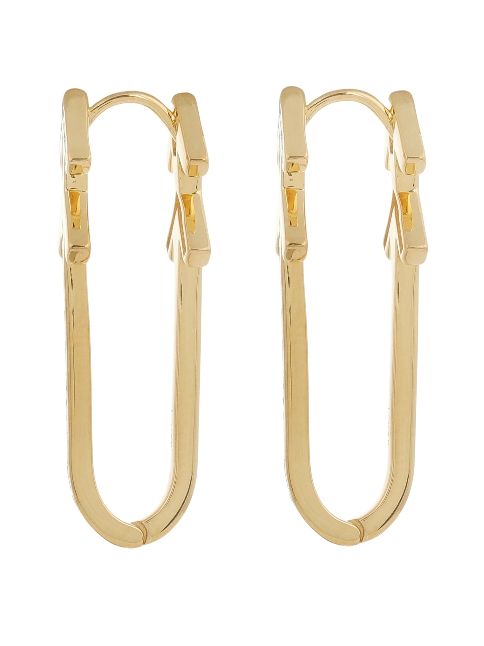 Arrow earrings in asha earrings in in sterling silver & 18k gold vermeil and white cz