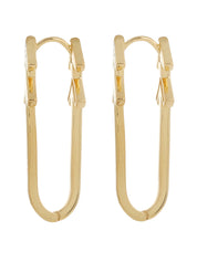 Arrow earrings in asha earrings in in sterling silver & 18k gold vermeil and white cz