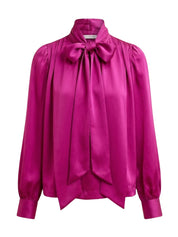 Ornament tie neck blouse
