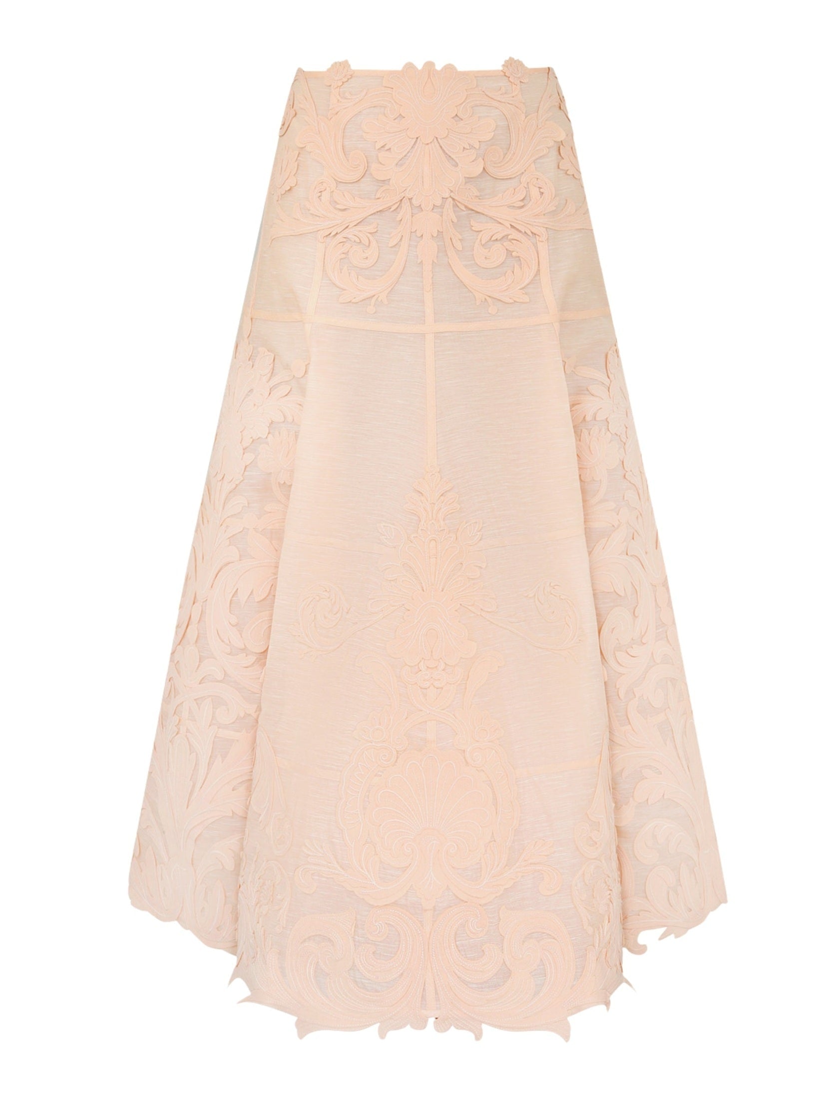 Rebellion filigree midi skirt
