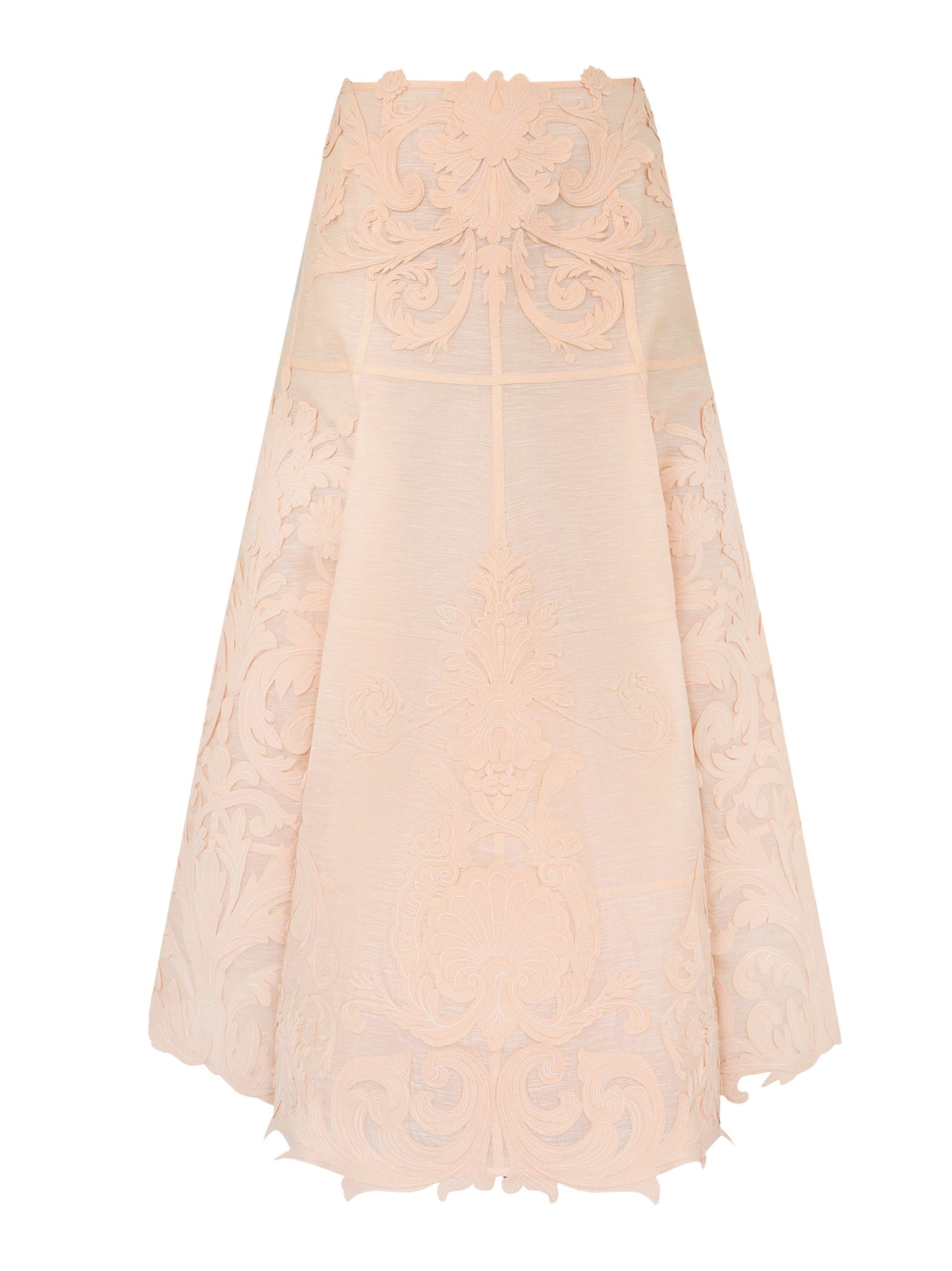 Rebellion filigree midi skirt