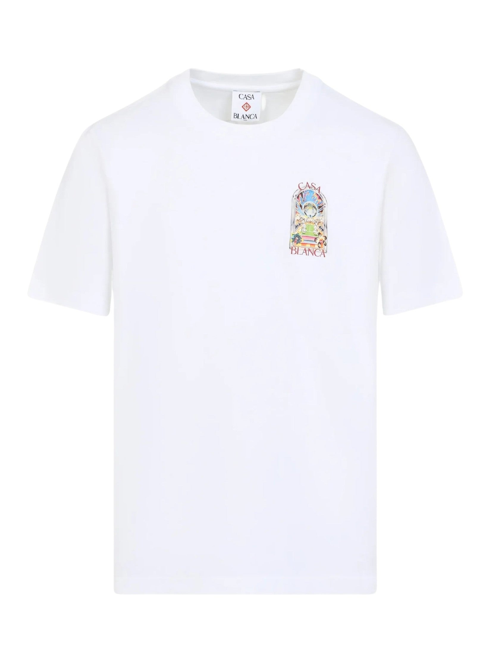 White Tennis Landscape Short Sleeve T‑Shirt