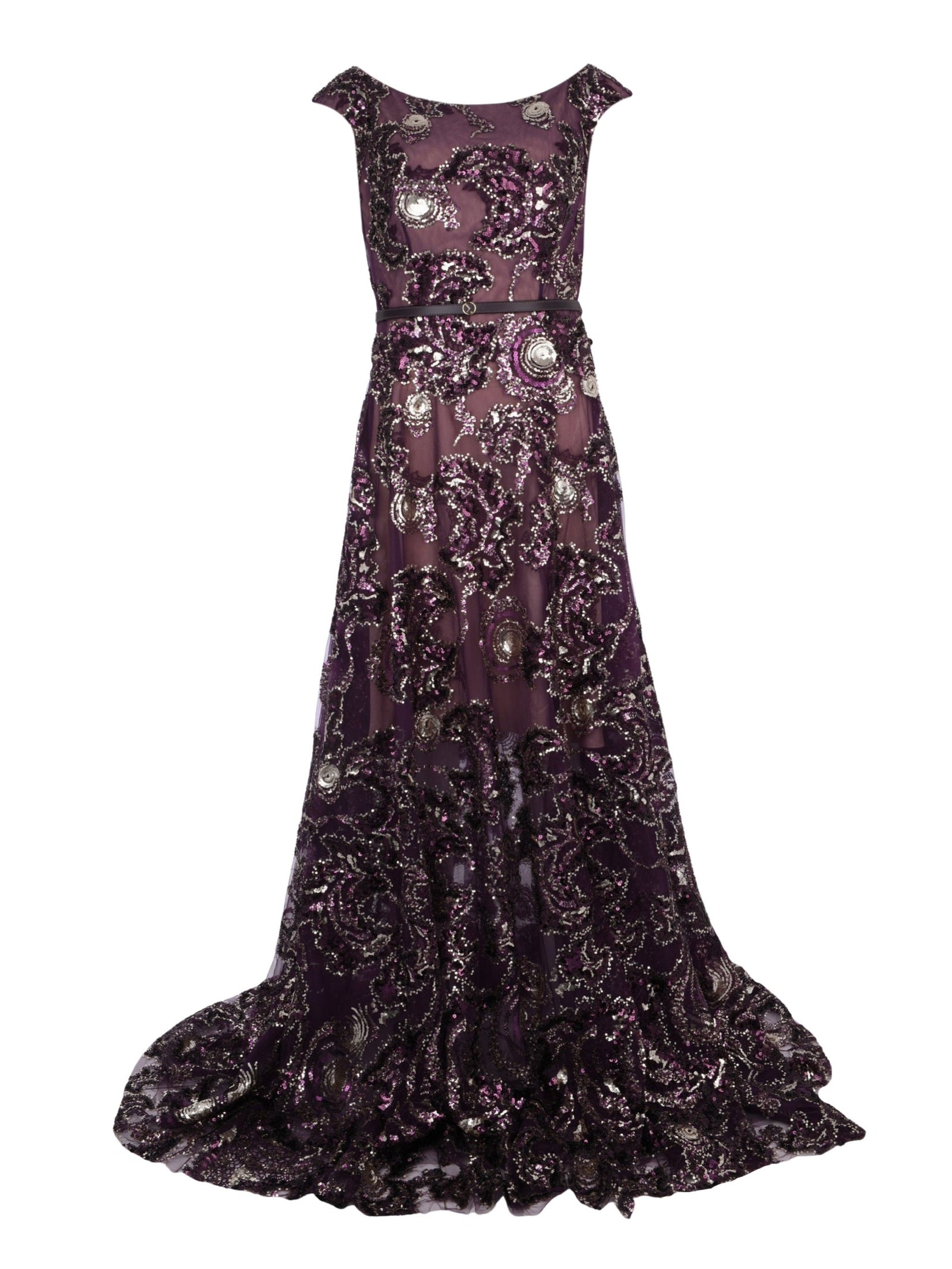 Embroidered long dress