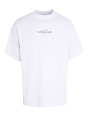 CENMAR WHITE T-SHIRT WITH A BEDOUIN PRINT