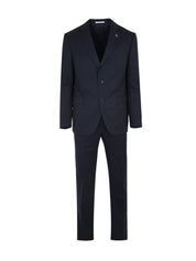 Vicenza Suit In Pure Wool Navy Blue