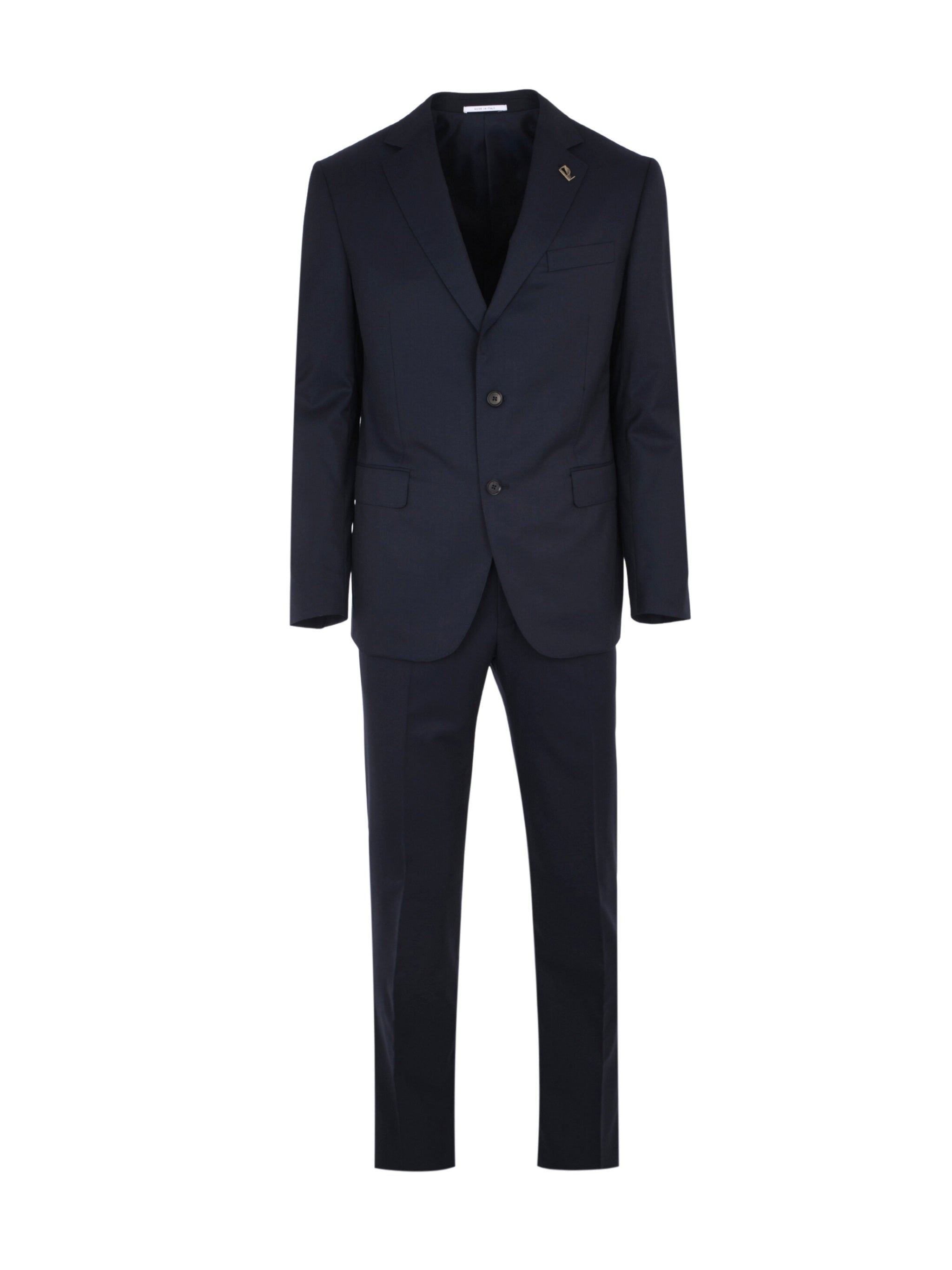 Vicenza Suit In Pure Wool Navy Blue