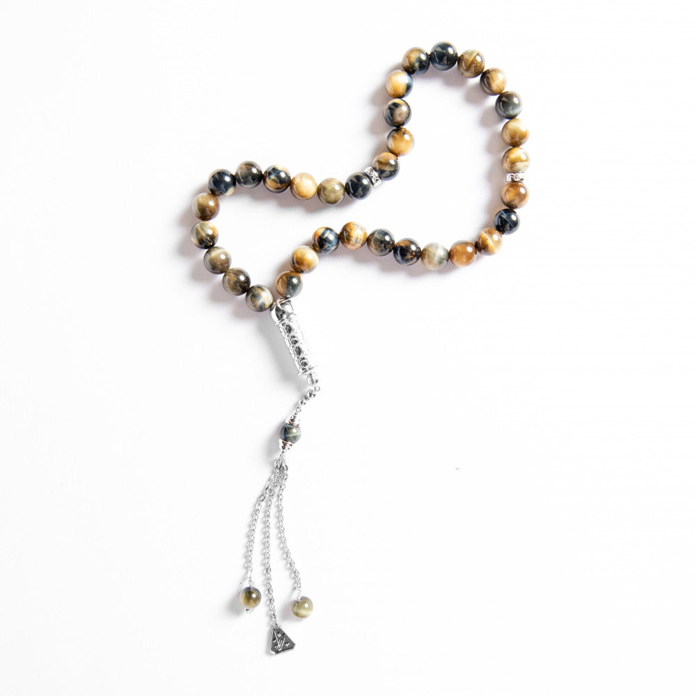 Tiger's eye rosary 10 mm