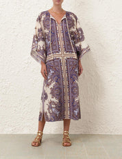 OTTIE KAFTAN MIDI DRESS