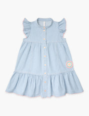 Wylie Kids Denim Flutter Dress