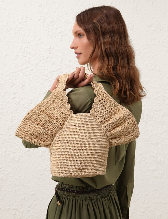 ZIMMERMANN RAFFIA BUCKET