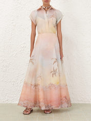 Illuminate maxi skirt