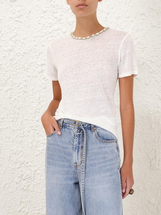 Illuminate embellished tee