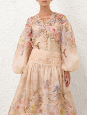 Illuminate drawn blouse