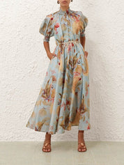 Ascension billow maxi dress