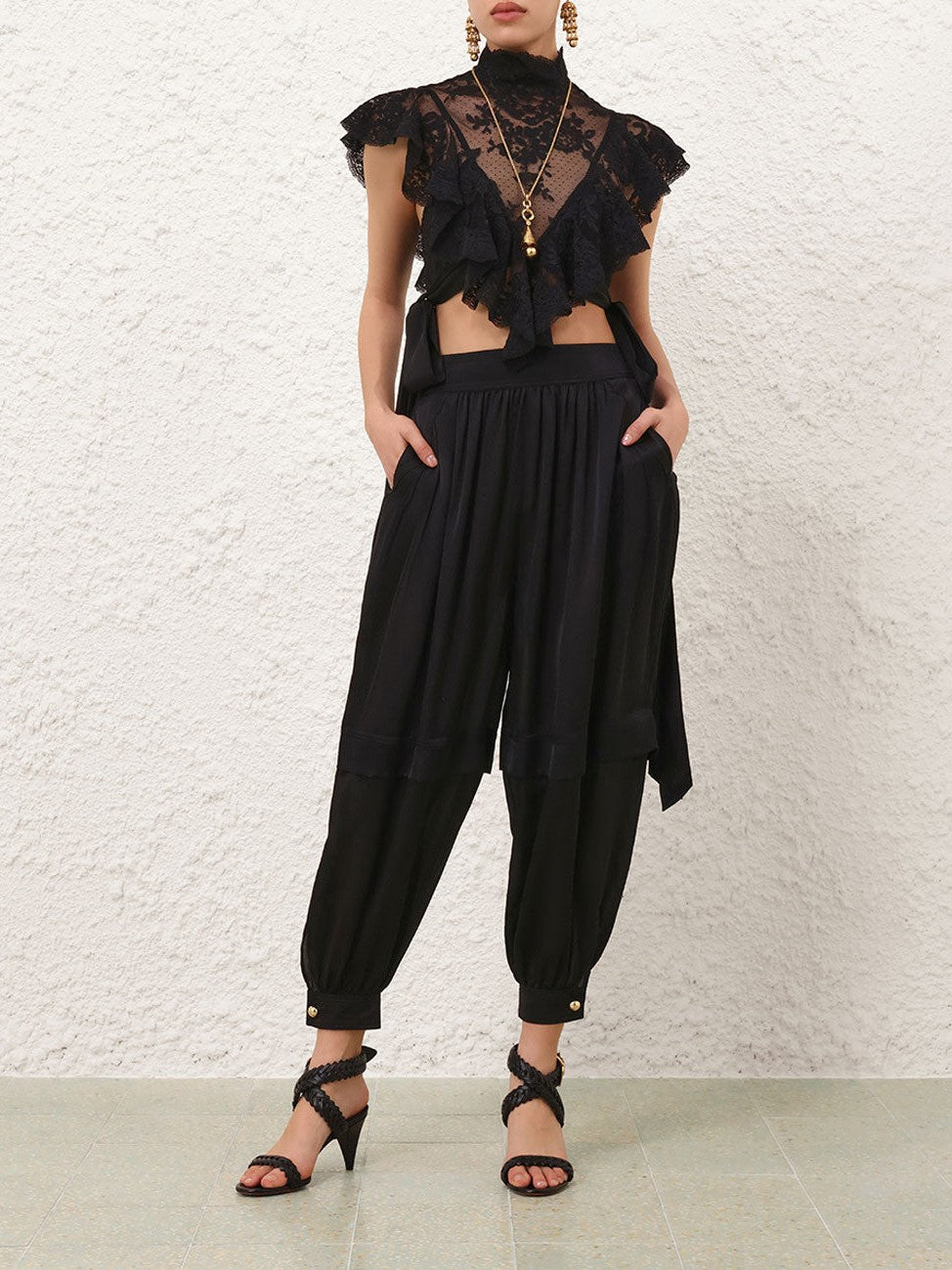 Hypnotic silk harem pant