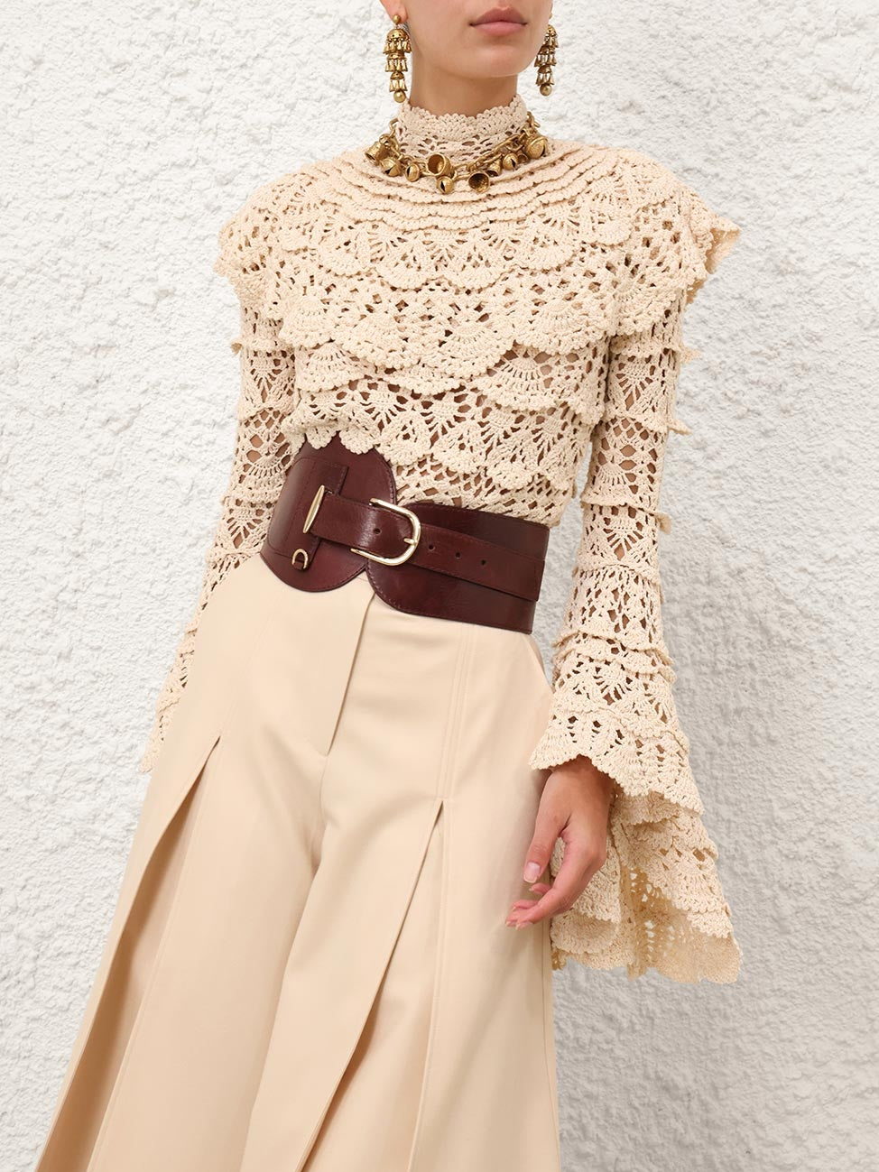 Hypnotic hand crochet sweater