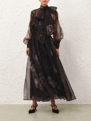 Hypnotic maxi skirt
