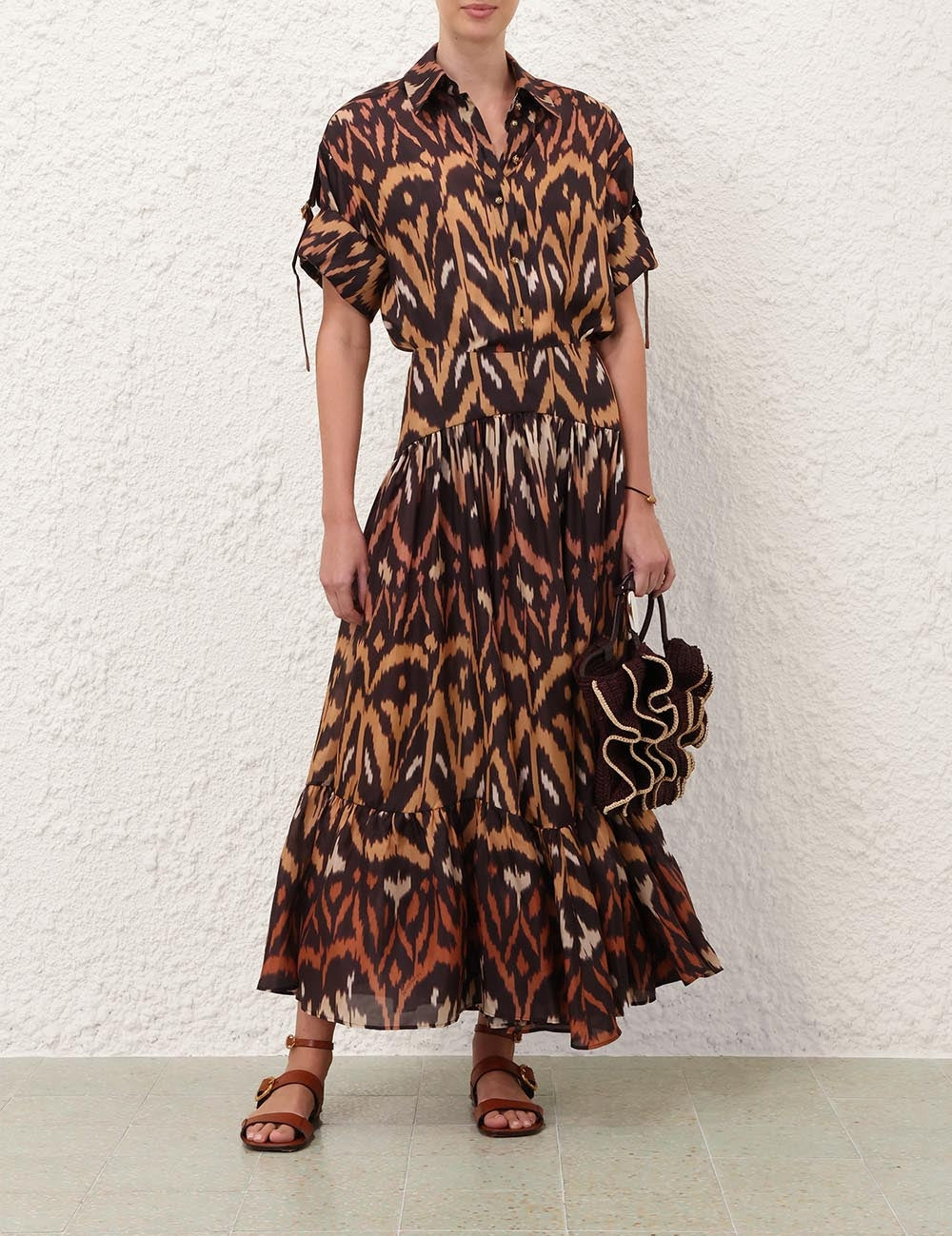 Aster midi skirt