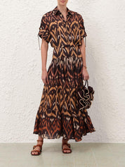 Aster midi skirt