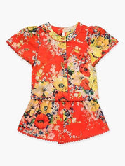 Alight Flutter Sleeve Top توب 