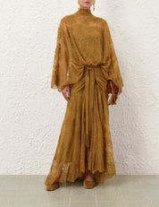 Ascent batwing lace gown