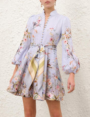 Rebellion button mini dress