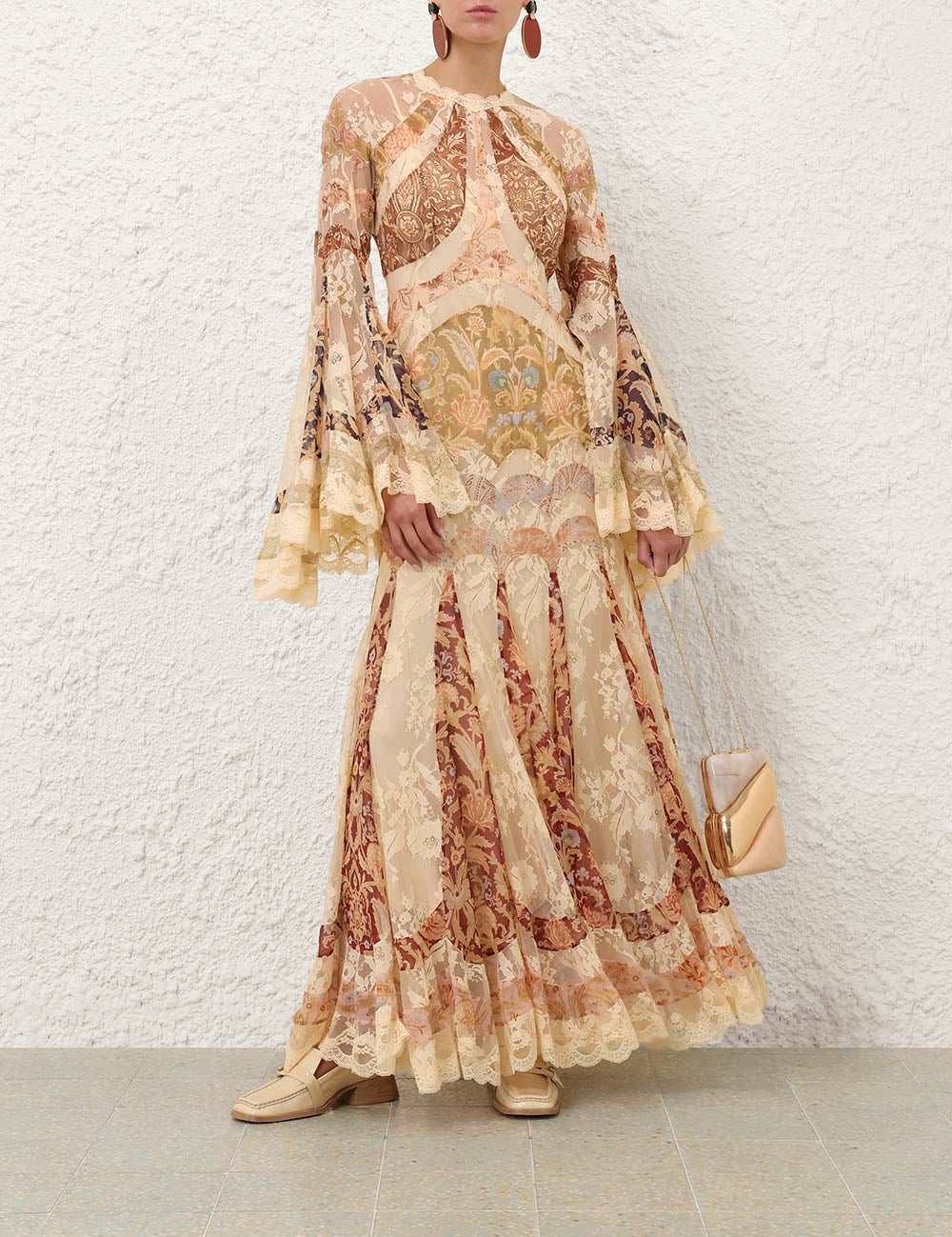 Valiant panelled gown