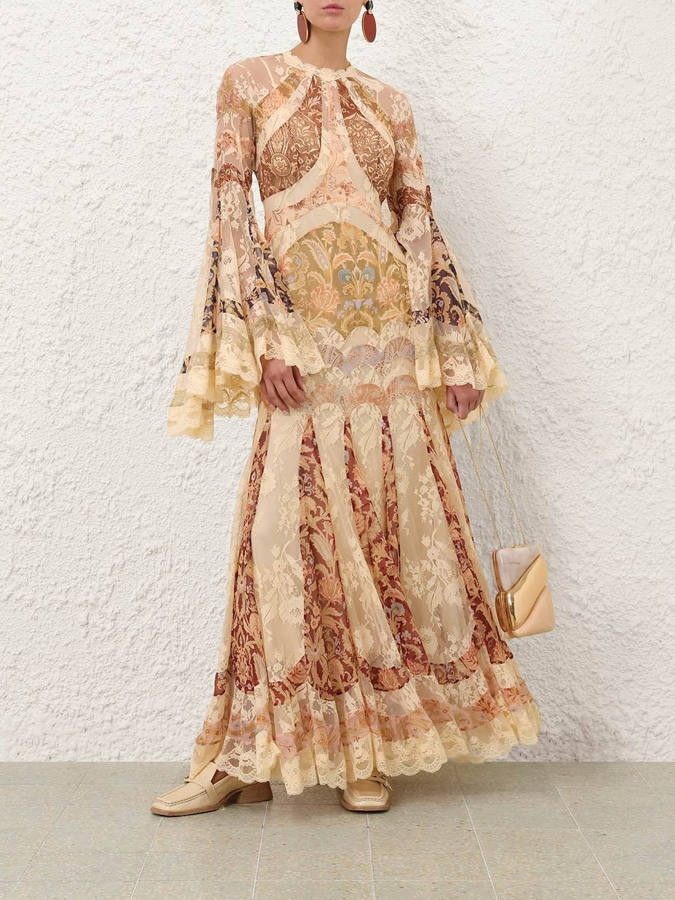 Valiant panelled gown