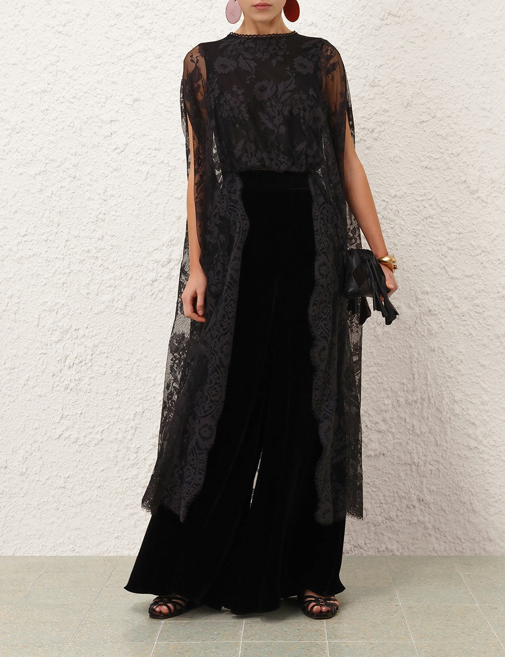 Valiant lace caped top