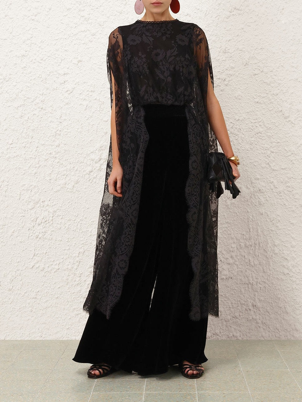 Valiant lace caped top