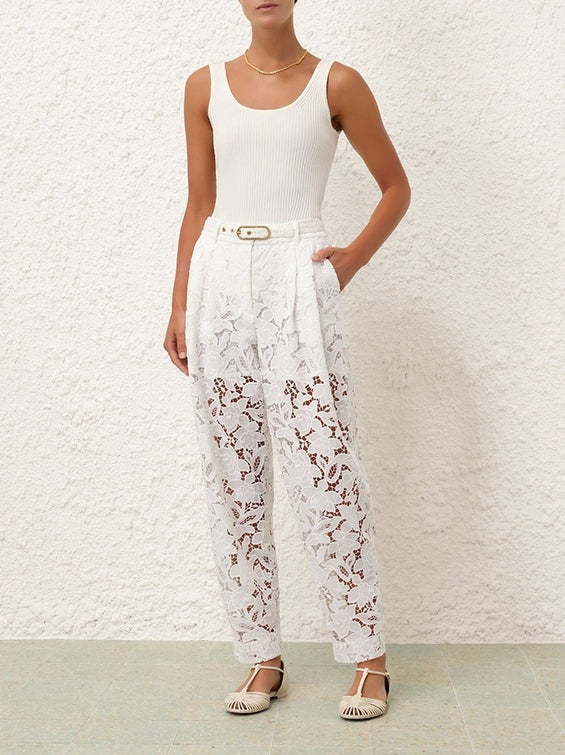 Natura cropped barrel pant
