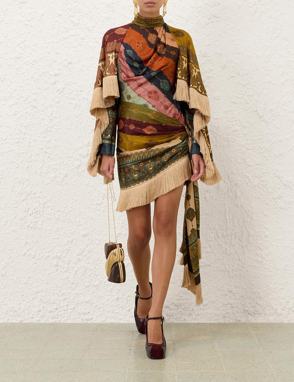 Valiant fringed mini dress