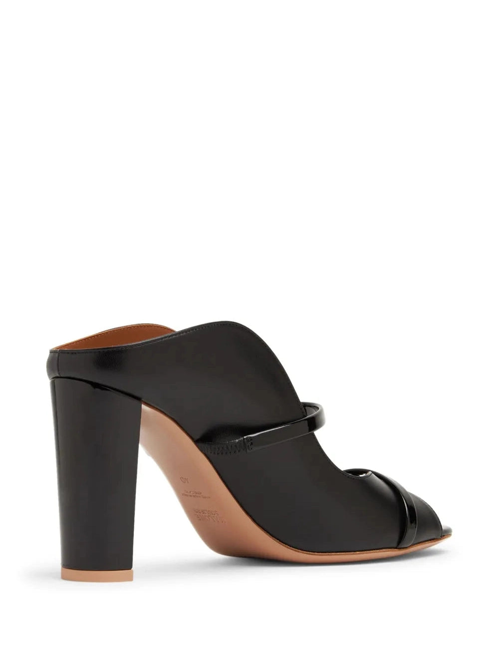 Norah 85 black leather sandals
