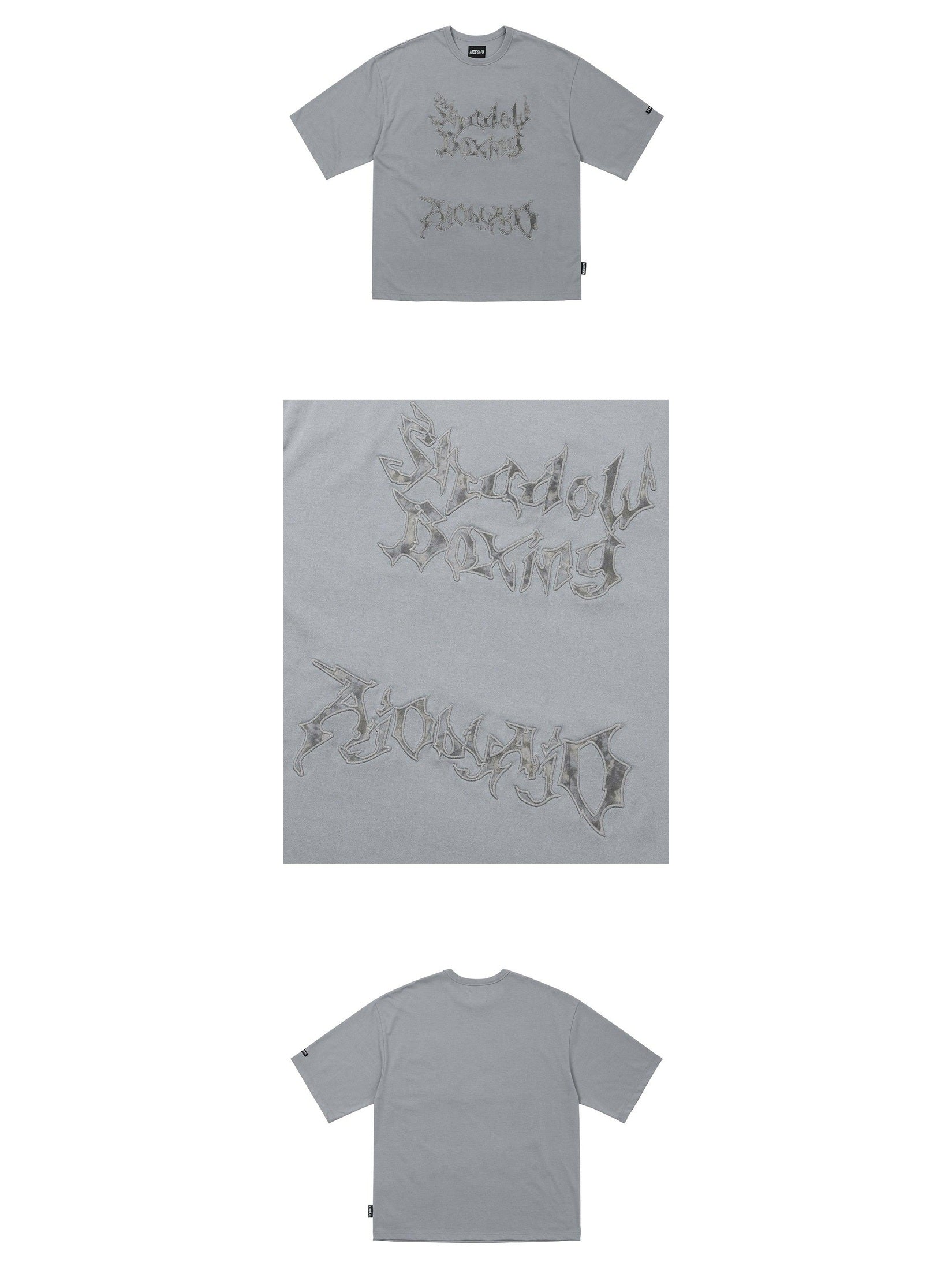 Shadow boxing applique t-shirt