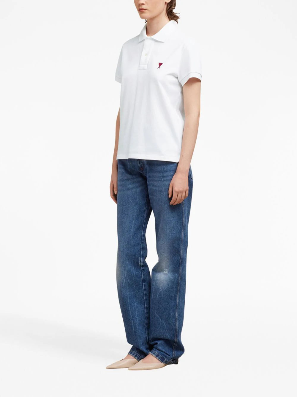 Ami de Coeur organic-cotton polo shirt