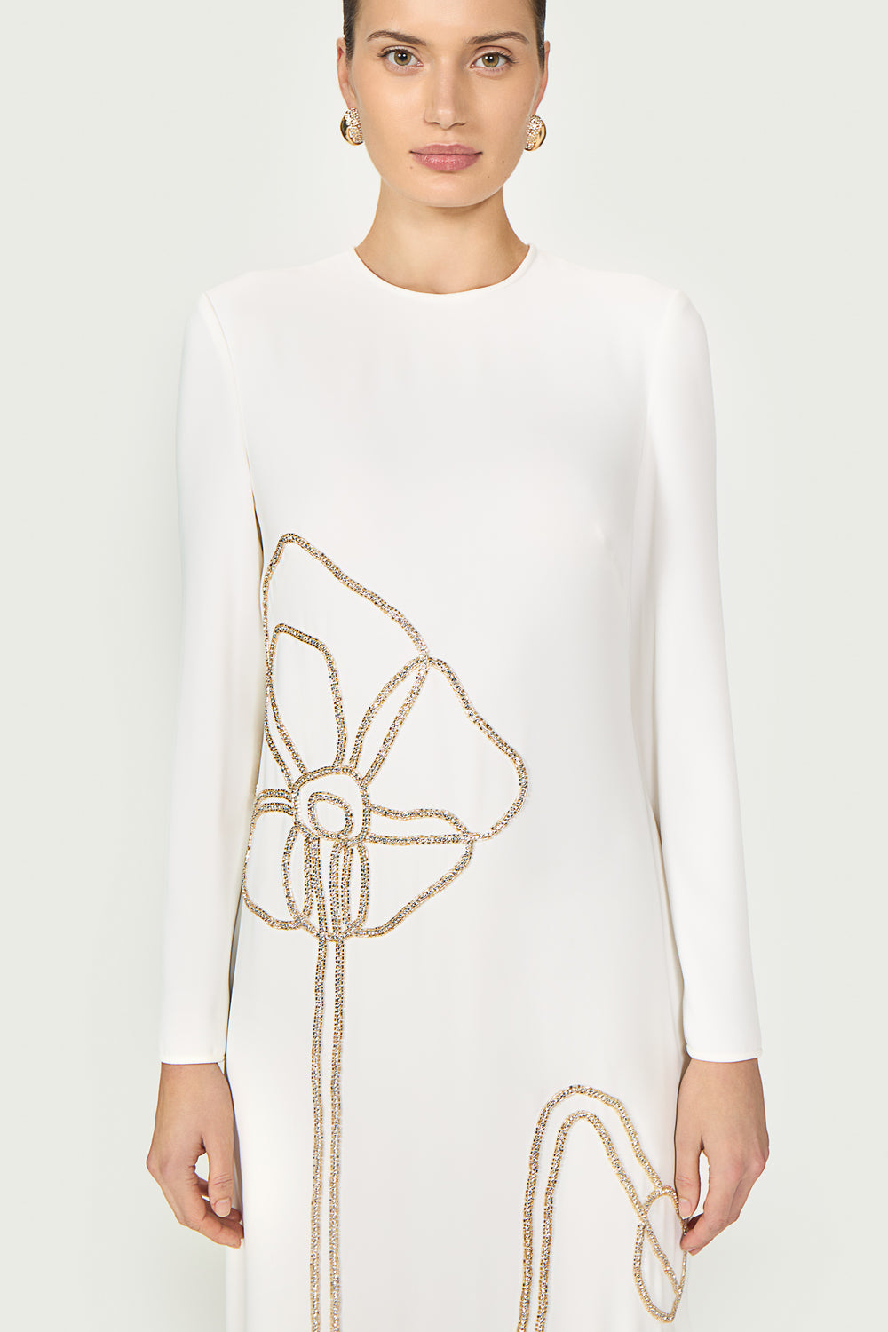 Zarie Crepe Column Gown