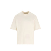 Relaxed fit t-shirt cotton jersey logo patch