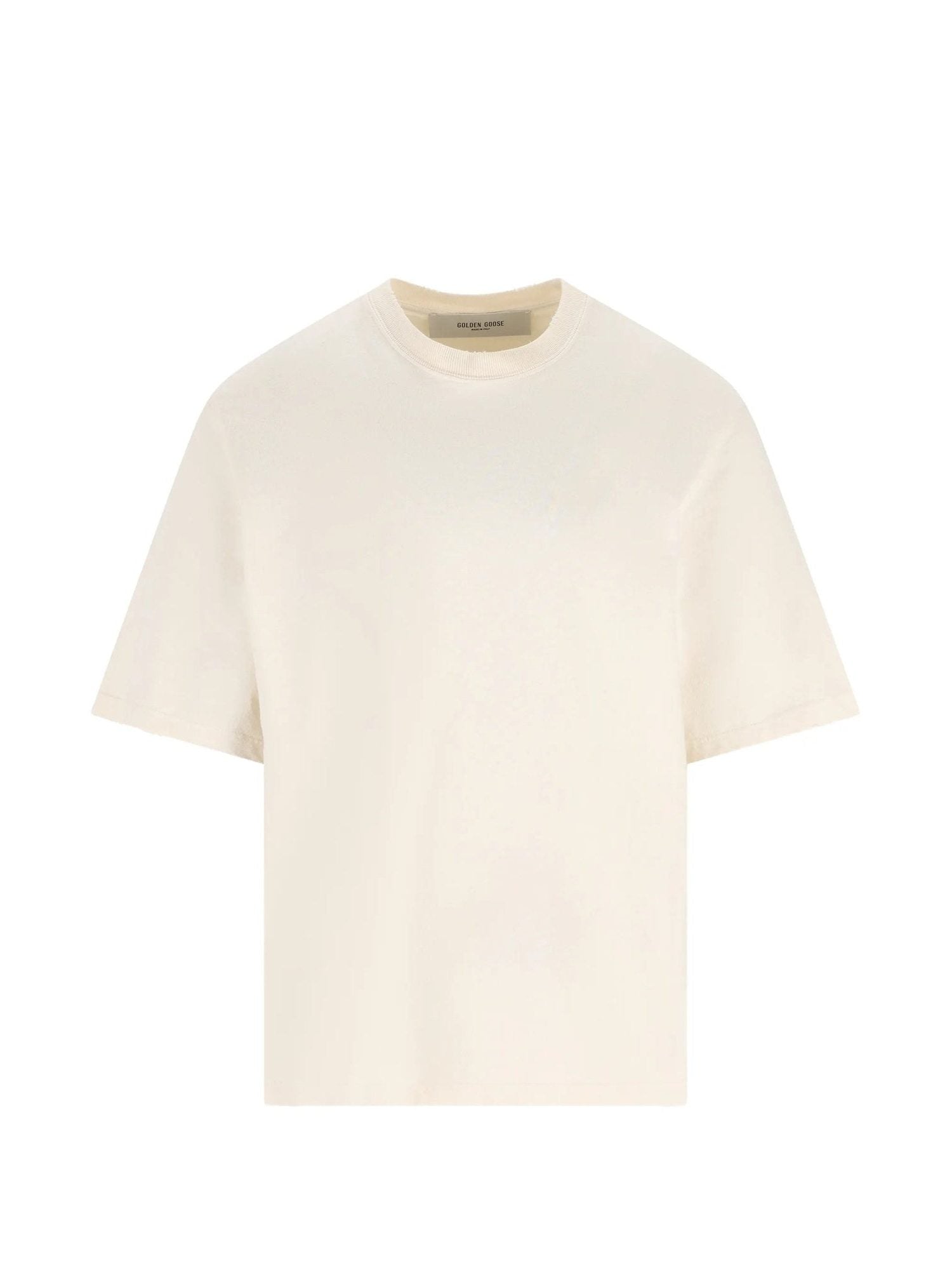 Relaxed fit t-shirt cotton jersey logo patch