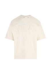 Relaxed fit t-shirt cotton jersey logo patch