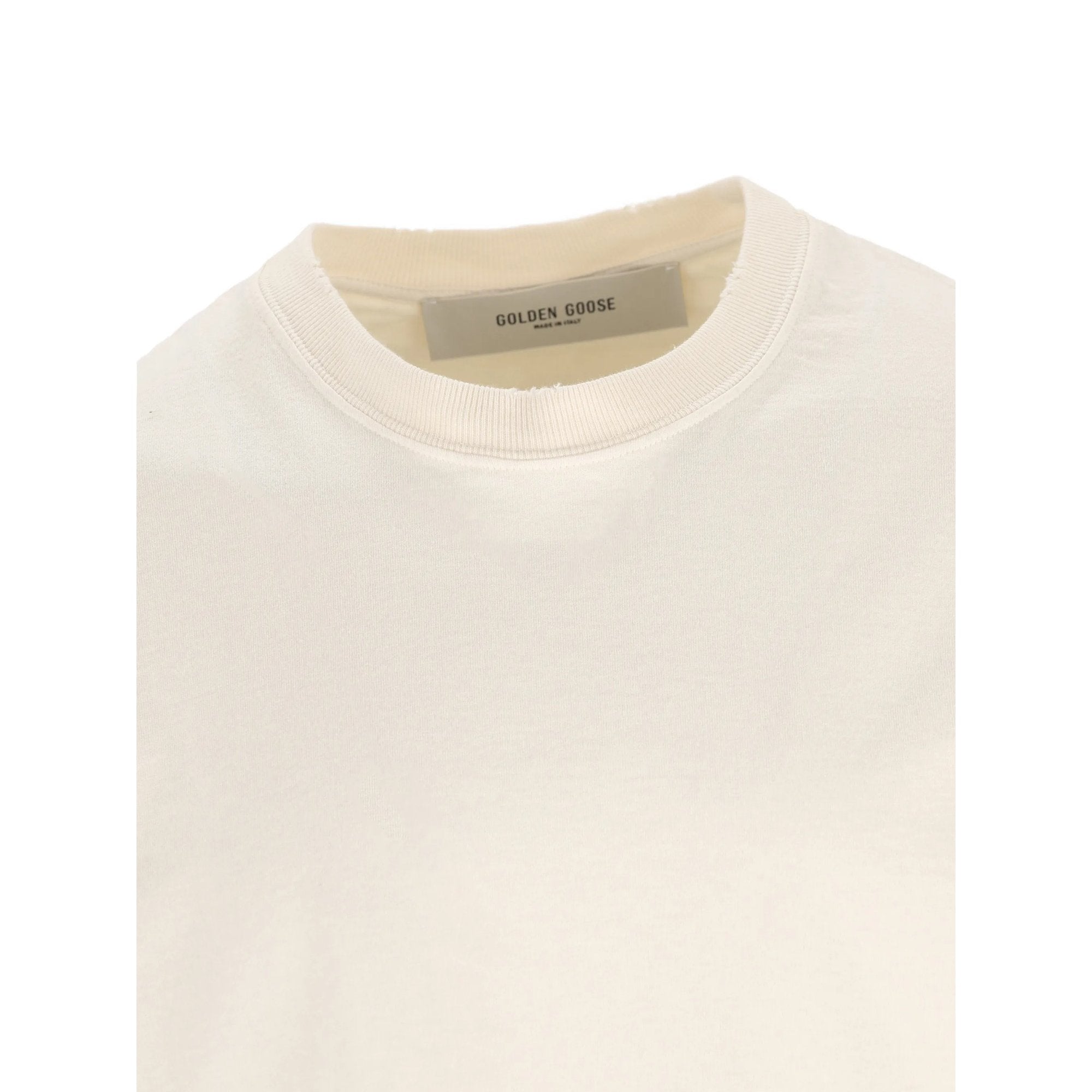 Relaxed fit t-shirt cotton jersey logo patch