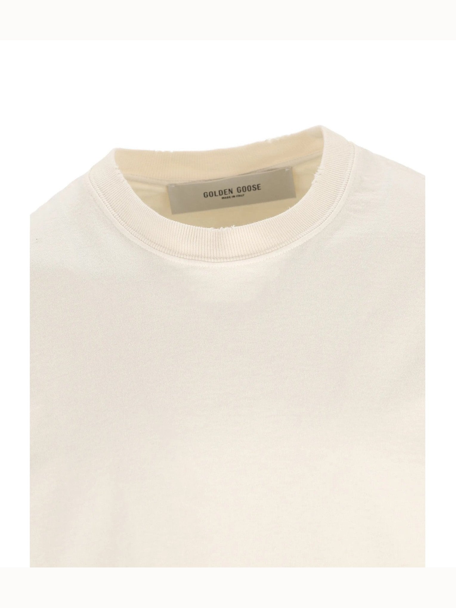 Relaxed fit t-shirt cotton jersey logo patch