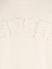 Relaxed fit t-shirt cotton jersey logo patch