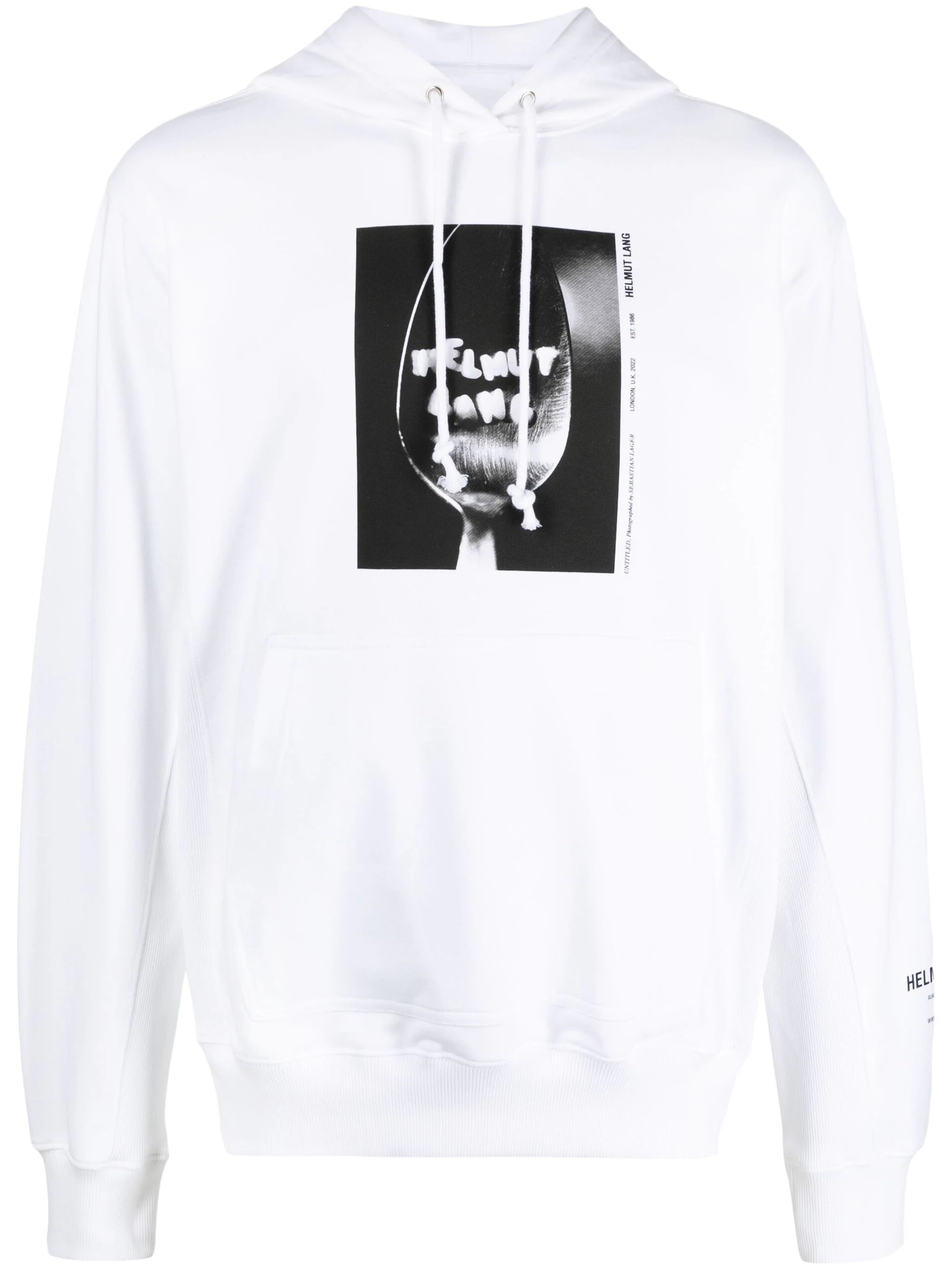 Helmut Lang photograph-print cotton hoodie