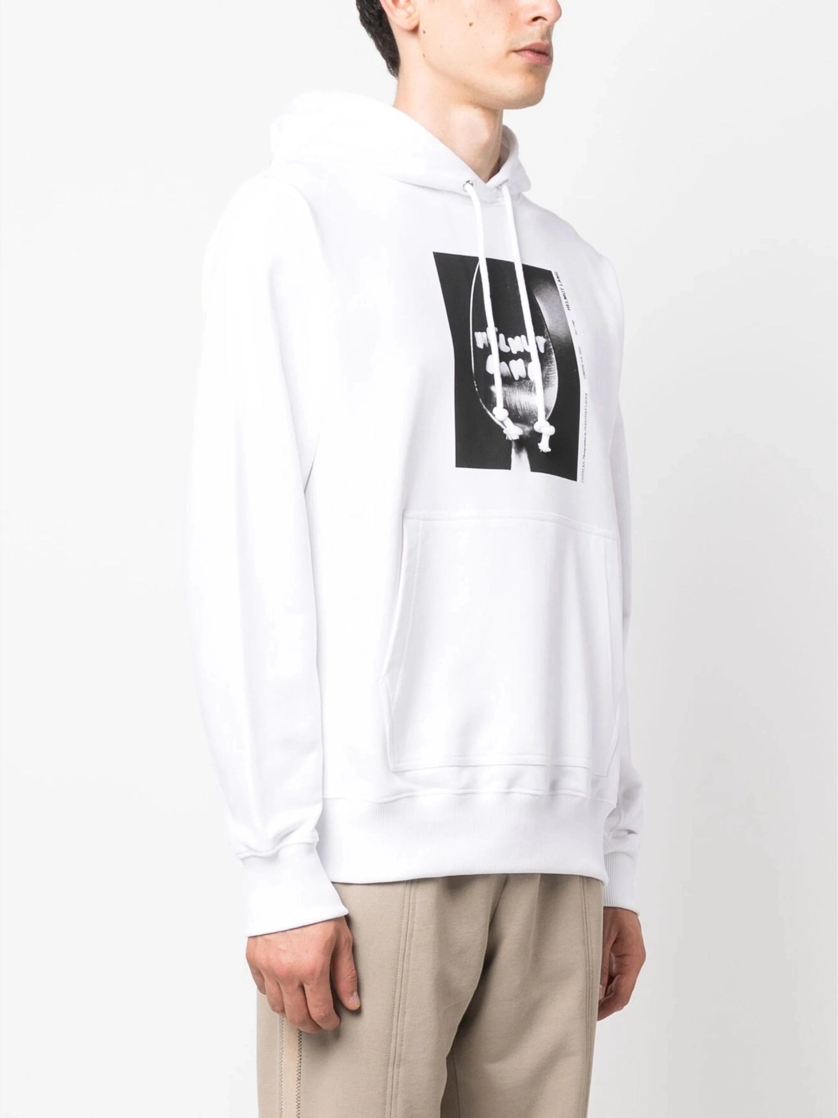 Helmut lang photograph-print cotton hoodie