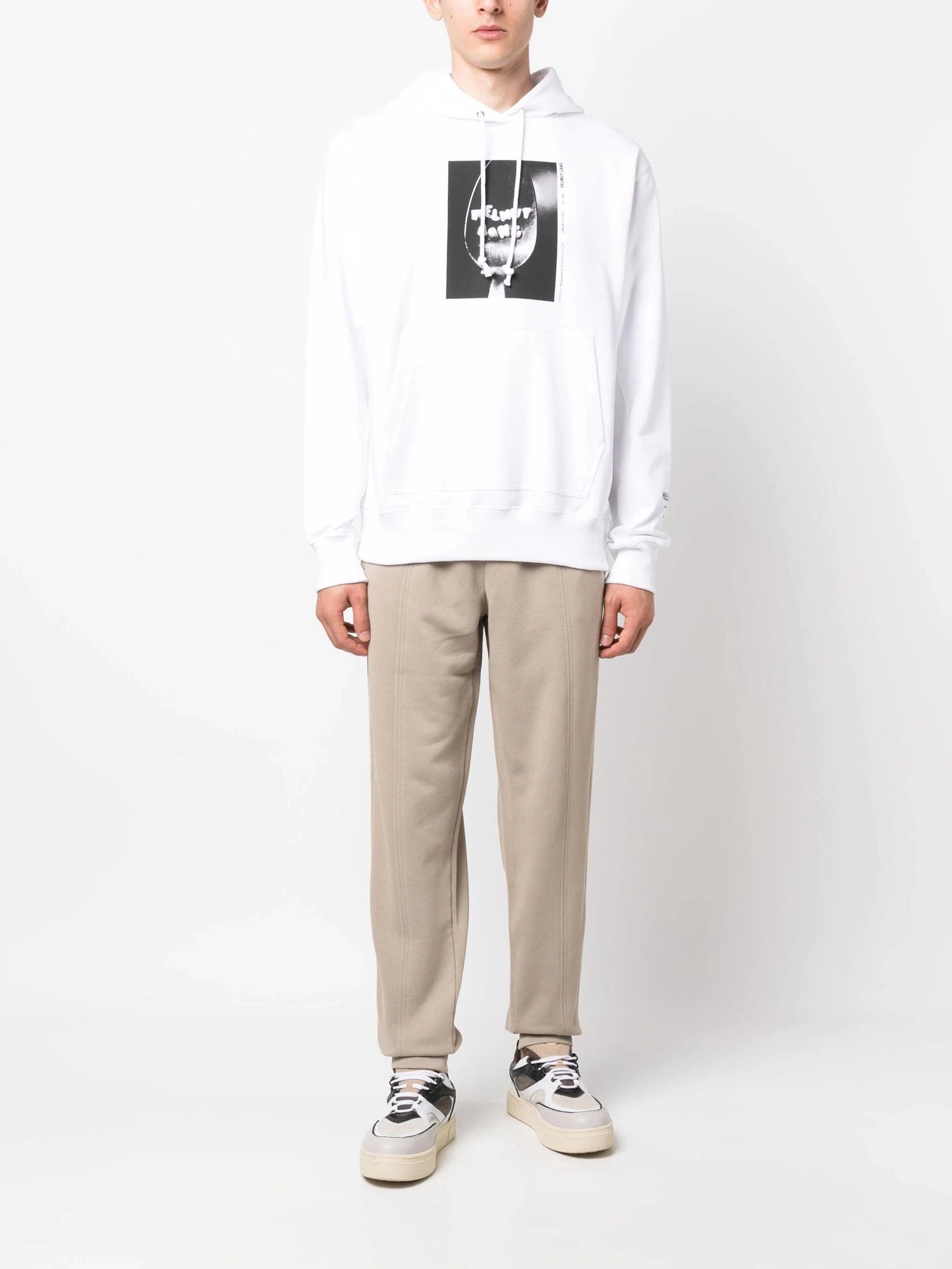 Helmut lang photograph-print cotton hoodie